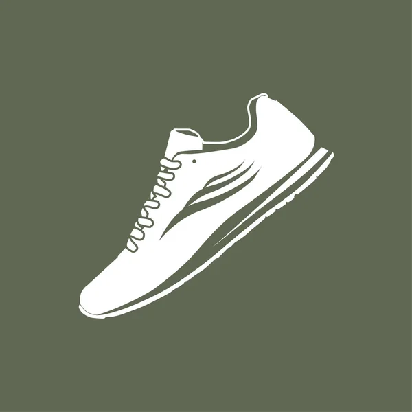 Çalıştırmak için atletik spor ayakkabı — Stok Vektör
