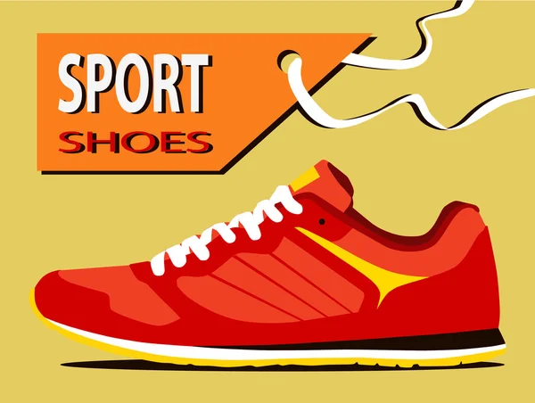 Stylish sneaker for running — Stock Vector