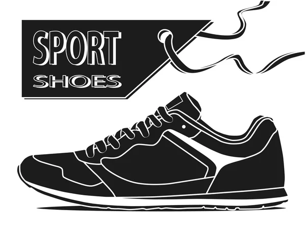 Stylowe buty do biegania — Wektor stockowy