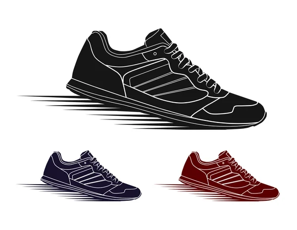 Athletic sneakers for training — Stock Vector