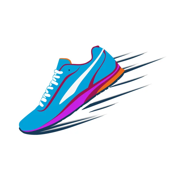 Çalıştırmak için şık spor ayakkabı — Stok Vektör