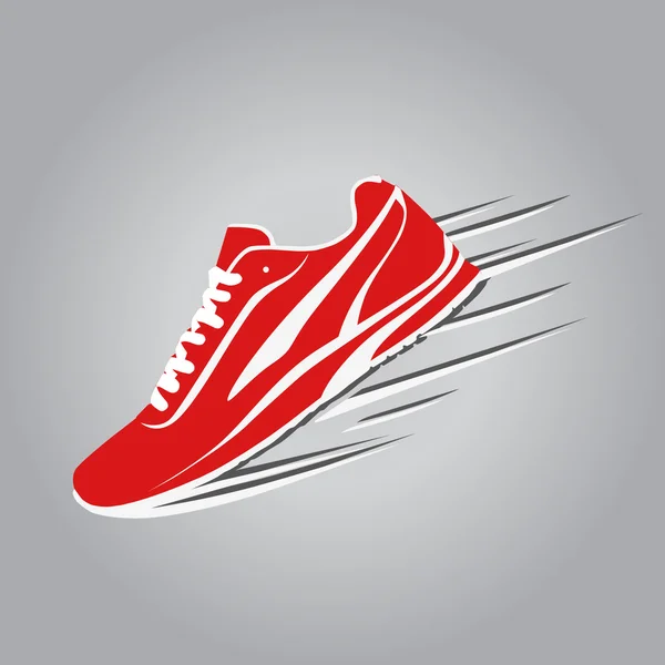 Stijlvolle sneaker voor hardlopen — Stockvector