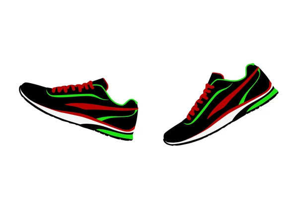 Zapatillas deportivas para entrenamiento — Vector de stock