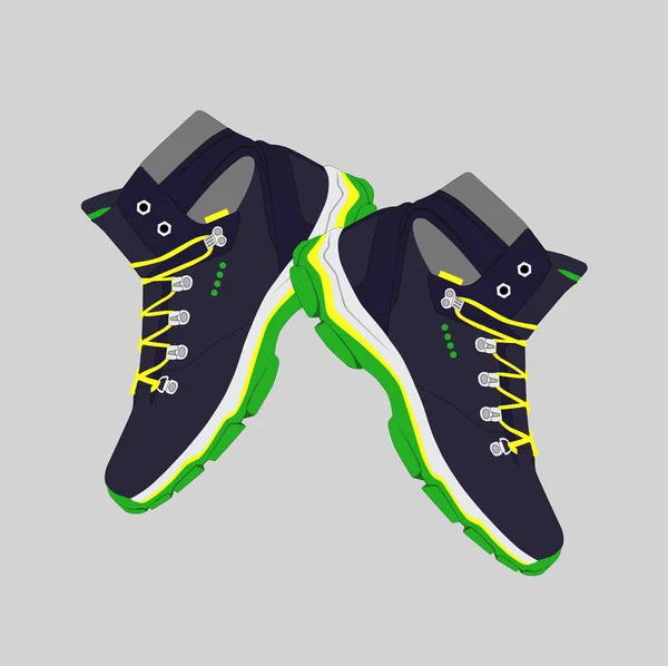 Winter sneakers voor hardlopen — Stockvector