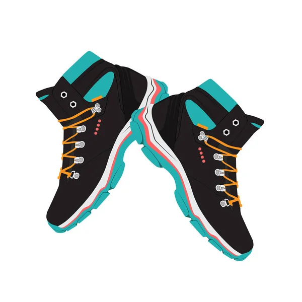 Winter sneakers for running — Stock Vector