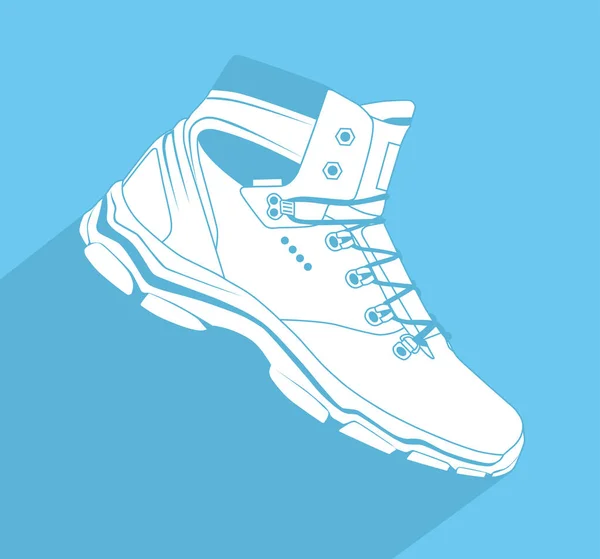 Зимние кроссовки для тренировок — стоковый вектор