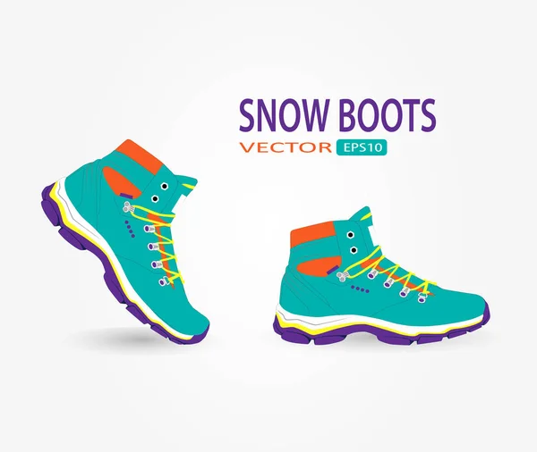 Botas de nieve invierno — Archivo Imágenes Vectoriales