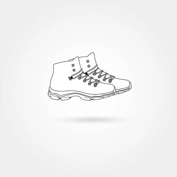 Hétköznapi téli cipő — Stock Vector