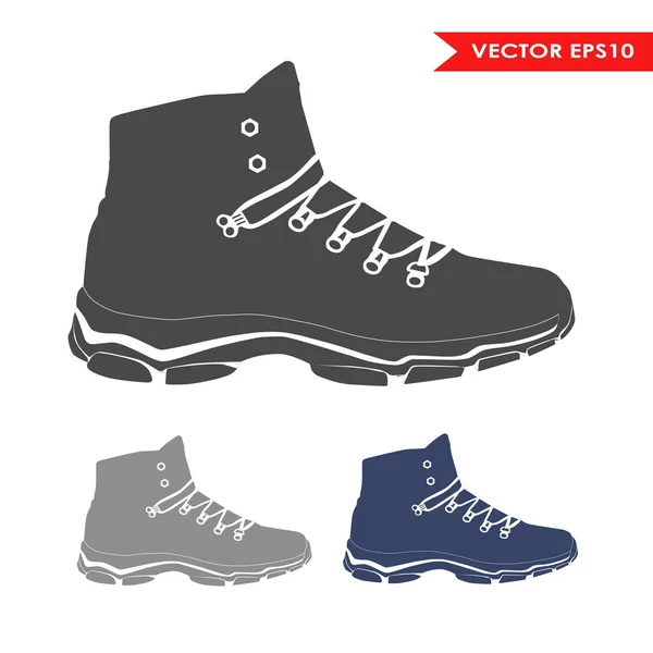 Verzameling van casual winter schoenen — Stockvector