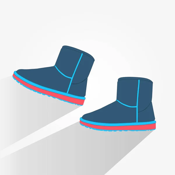 Módní boty ugg — Stockový vektor