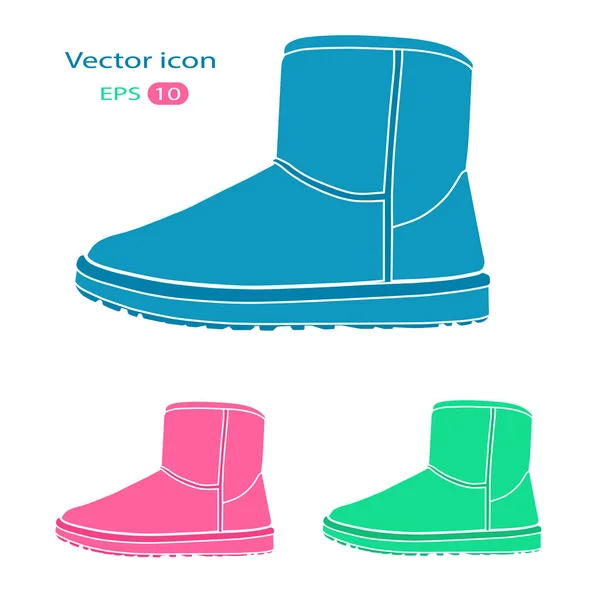 Colección de botas ugg de moda — Vector de stock