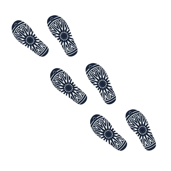 Fußabdrücke von Ugg Boots — Stockvektor