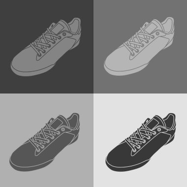 Rahat spor ayakkabılar kümesi 