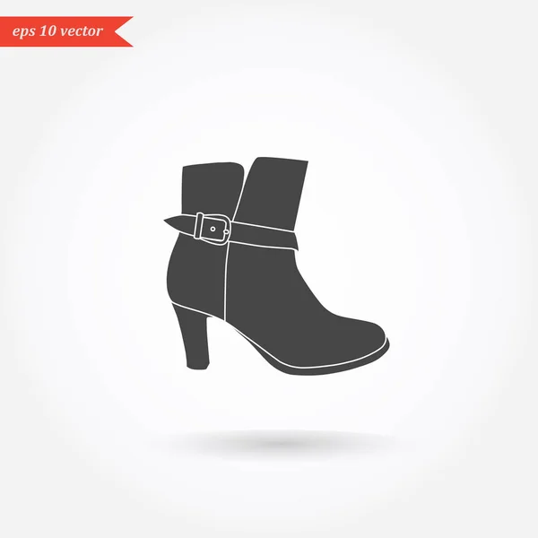 Una bota de tobillo de moda — Vector de stock