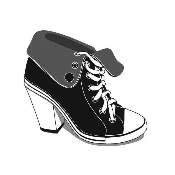 Sneaker donna con tacco — Vettoriale Stock