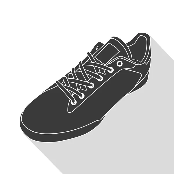 Casual sneaker with laces — Stock Vector