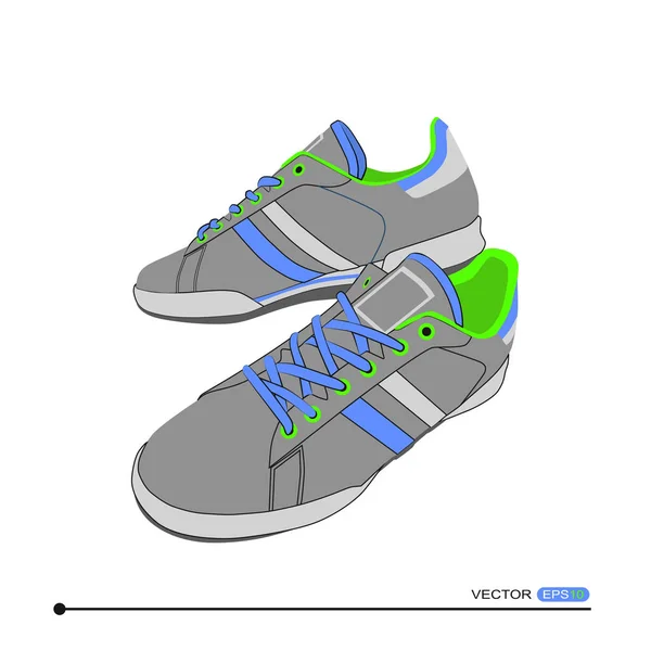 Alkalmi cipők fűzővel — Stock Vector