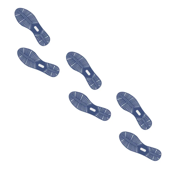 Empreintes de chaussures classiques — Image vectorielle