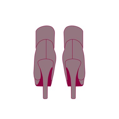 şık kadın yüksek topuk çizmeler