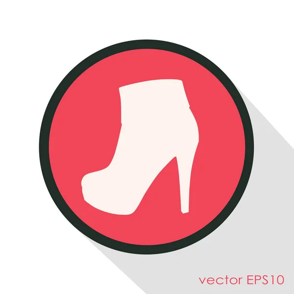Модный ботинок на высоком каблуке — стоковый вектор