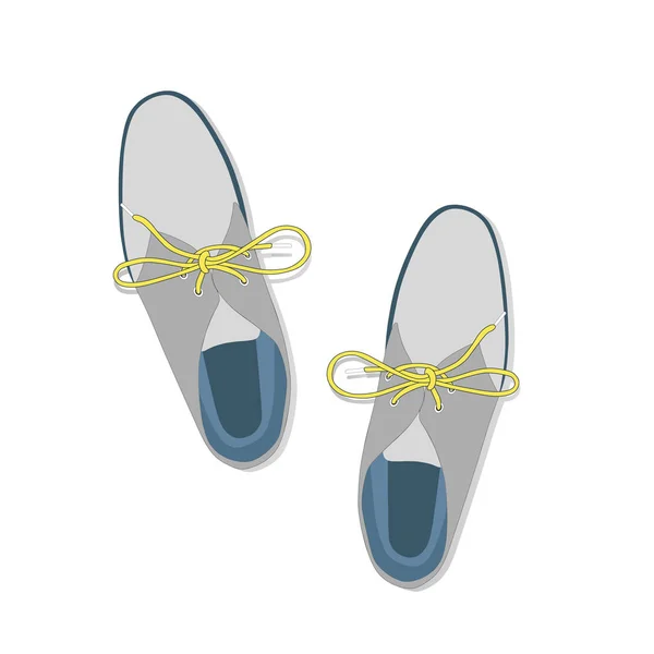 Bottes chukka mâle avec lacets — Image vectorielle