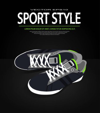 Çalıştırmak için şık spor ayakkabı