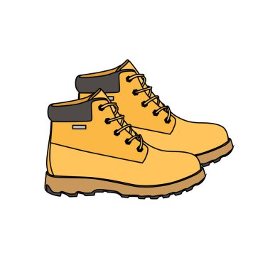 Bir beyaz sarı çizme 