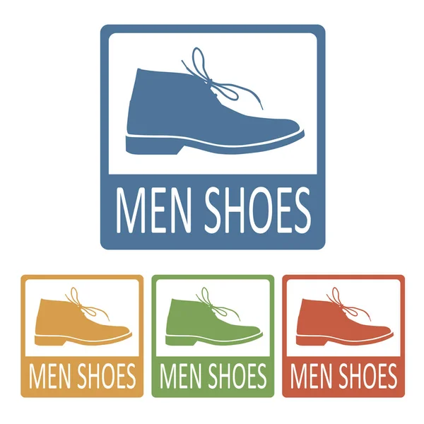 Classic male shoes — Stock Vector