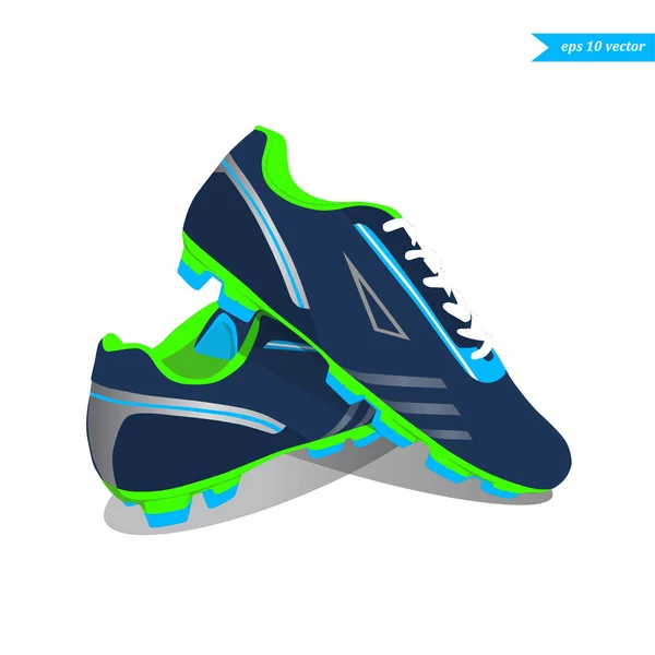 Stylish sneakers for football — Stock Vector