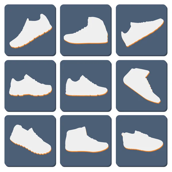 Zapatillas con estilo para correr — Vector de stock