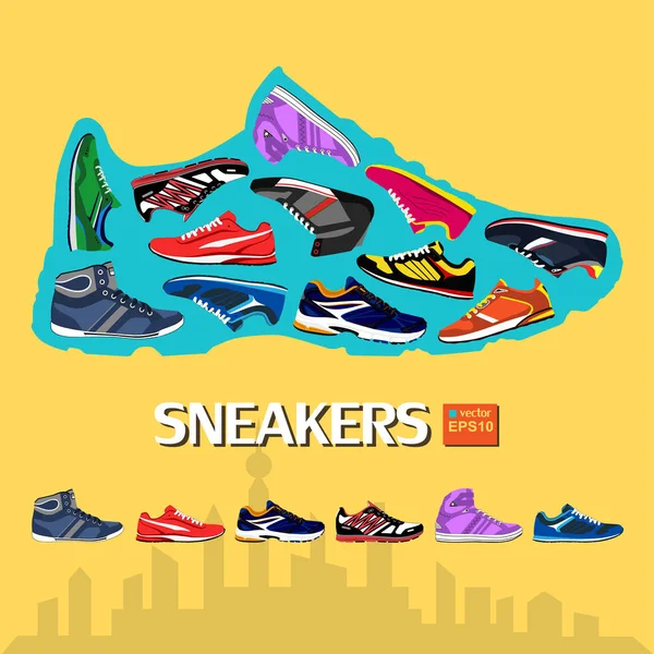 Çalıştırmak için şık spor ayakkabı