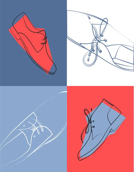 Scarpe da lavoro. Illustrazione vettoriale — Vettoriale Stock