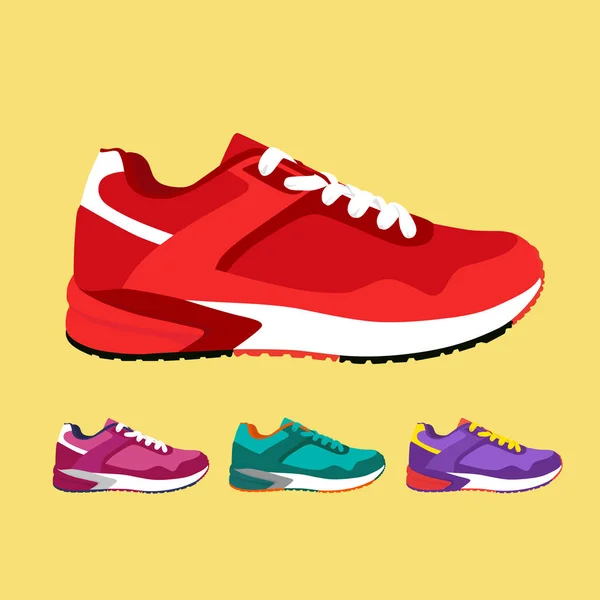 Elegáns cipők-a futás — Stock Vector
