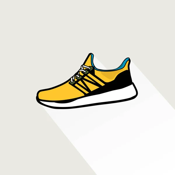 Elegante zapatilla de deporte para entrenamiento — Vector de stock