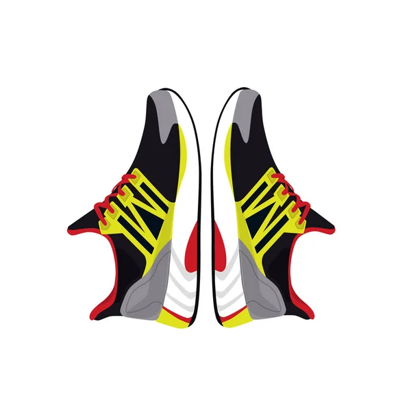 Elegantes zapatillas de deporte para entrenamiento — Vector de stock