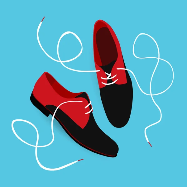 Бак взуття з шнурками — стоковий вектор