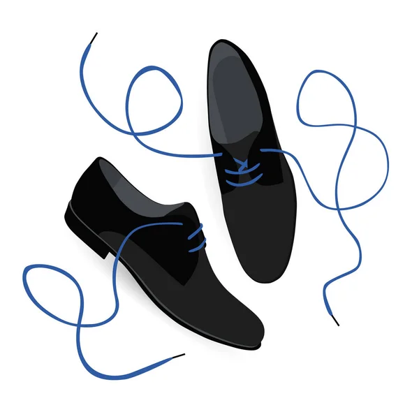 Tan dolców butów ze sznurowadłami — Wektor stockowy