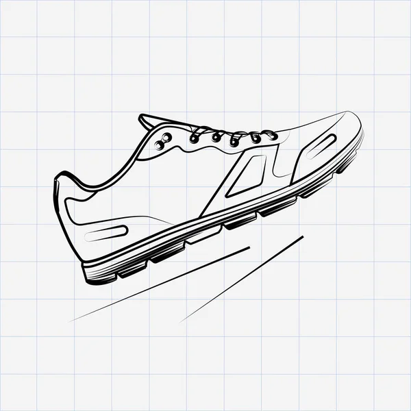 Comfortable sneaker for training — Stock Vector