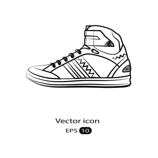 Zapatilla cómoda para el entrenamiento — Vector de stock