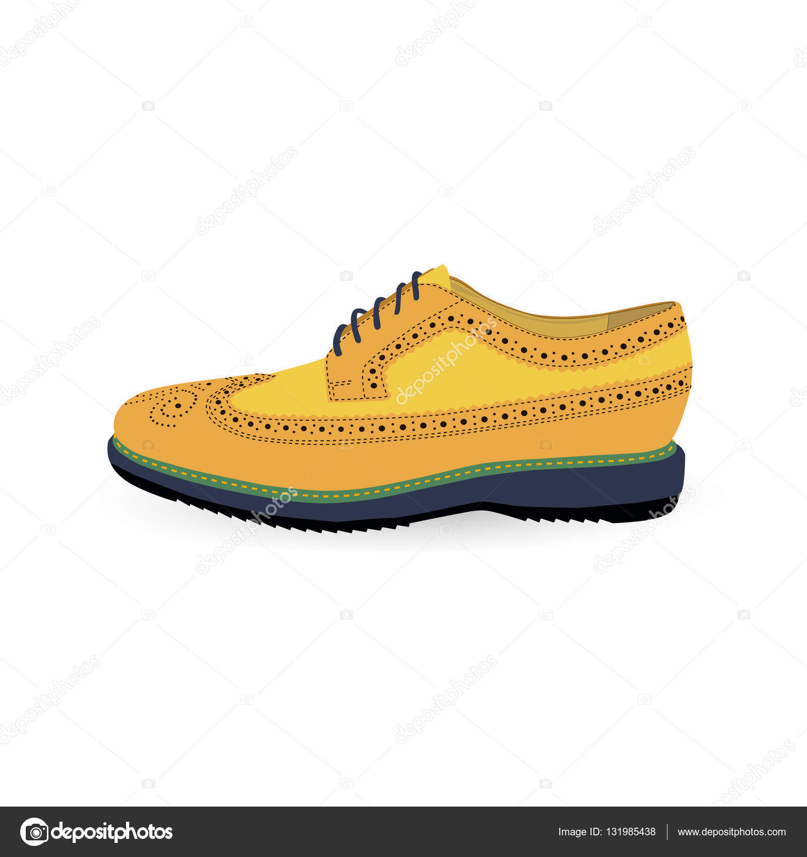 oxford shoes vector