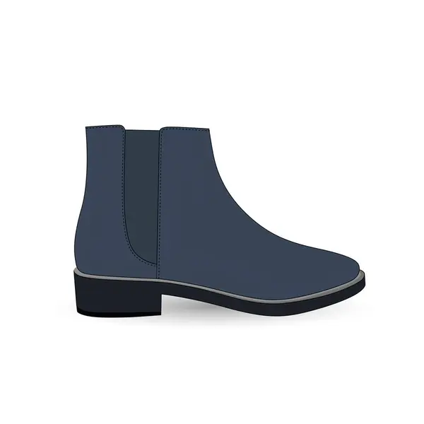 Modieuze mannelijke chelsea boot — Stockvector