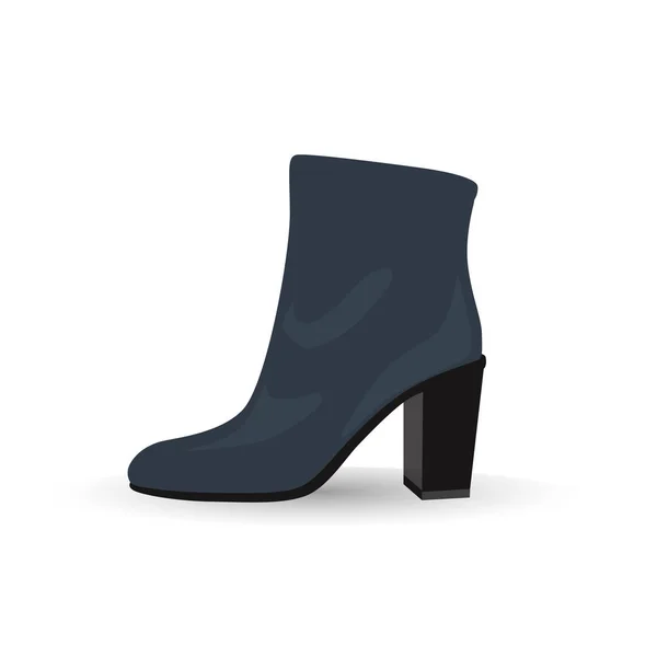 Vintern kvinnliga boot — Stock vektor