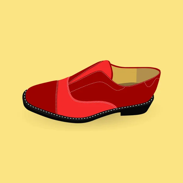 Zapato de moda brogue masculino — Vector de stock