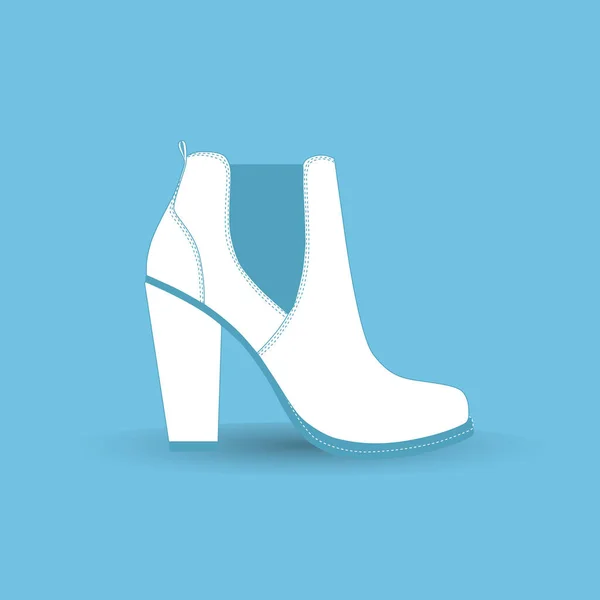 Winter female boot — Stock Vector