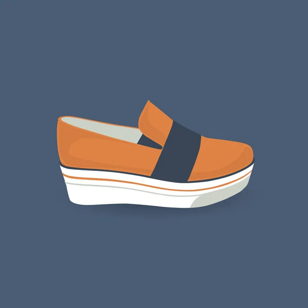 Zapato femenino cómodo — Vector de stock