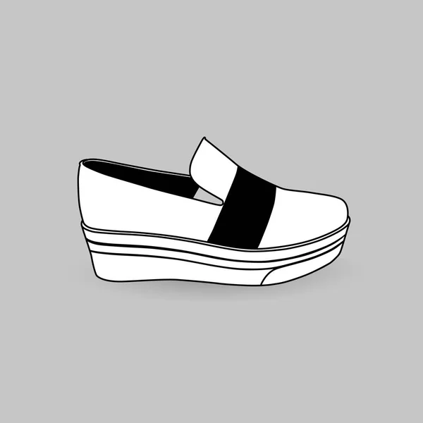 Comoda scarpa femminile — Vettoriale Stock