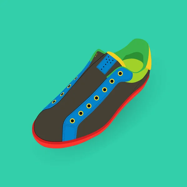 Une sneaker moderne sans lacets — Image vectorielle