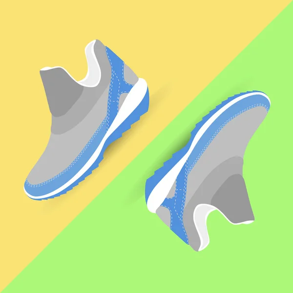 Winter sneakers voor hardlopen — Stockvector