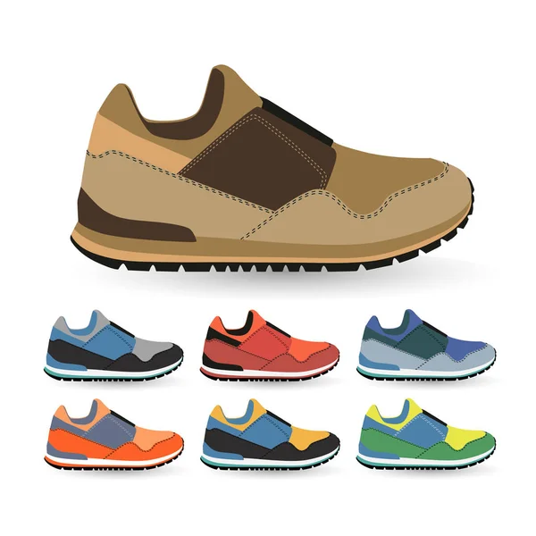 Zapatillas con estilo para correr — Vector de stock