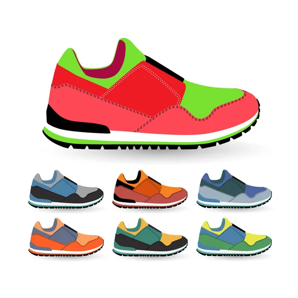 Stijlvolle sneakers voor hardlopen — Stockvector